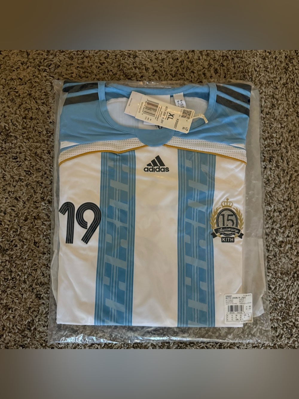 KITH x Messi Adidas Football Jersey Size XL